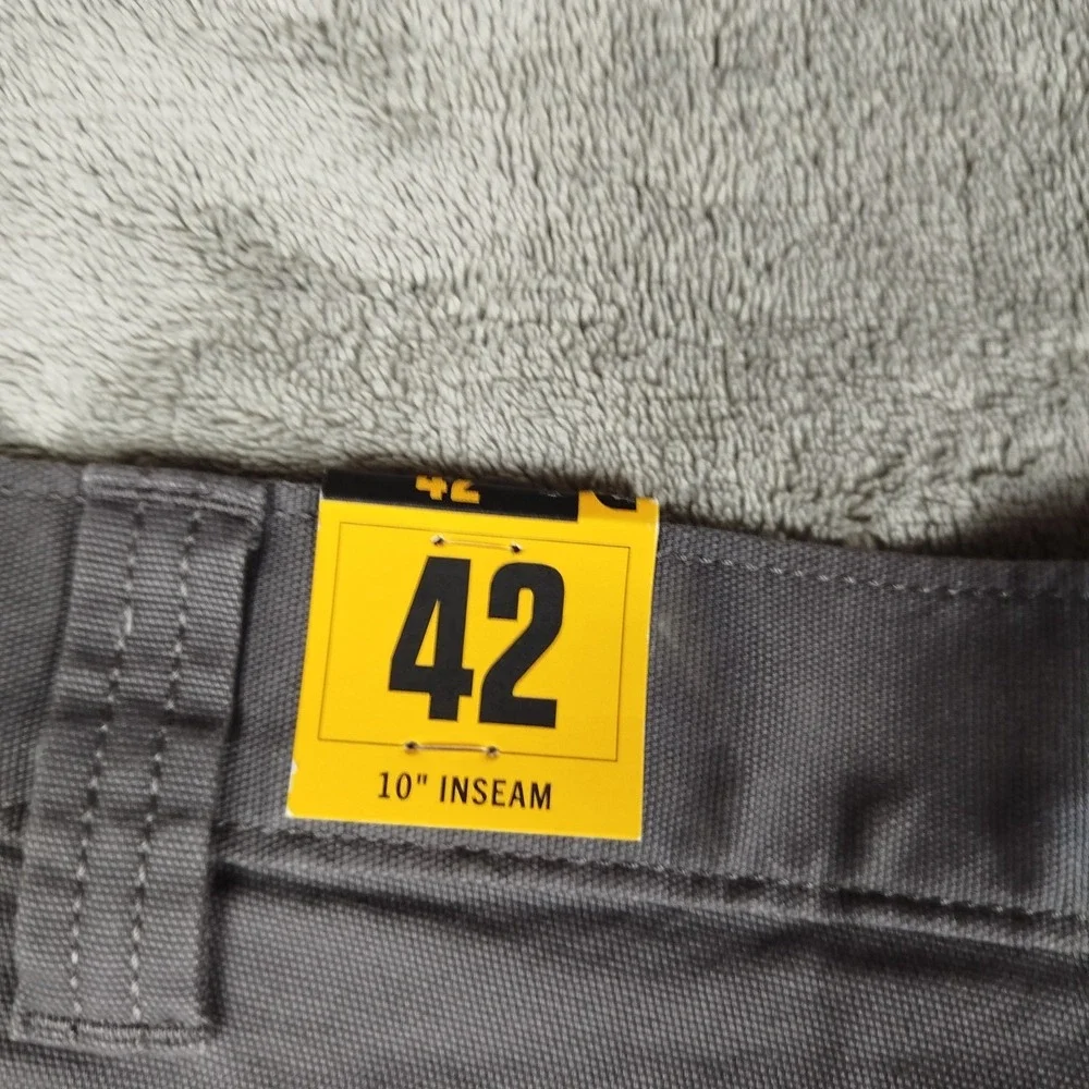 Carhartt Rugged Flex Work Canvas Work Relaxed‎ Fit Gray Shorts Mens 42 BS2514-M